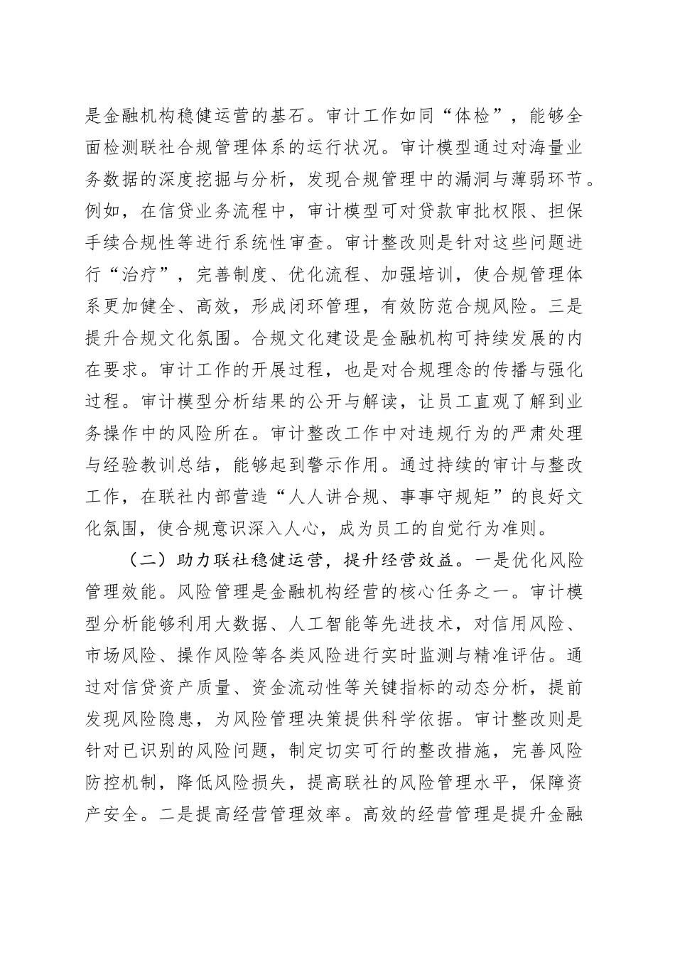 在2025年审计模型分析暨审计整改工作推进会上的讲话_第2页