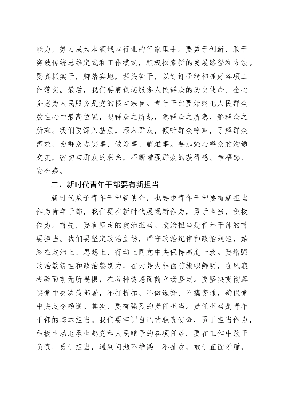 在青年干部座谈会上的研讨发言4_第2页