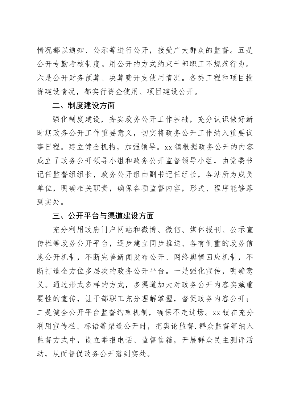 镇2024年度政务公开工作总结(1)_第2页