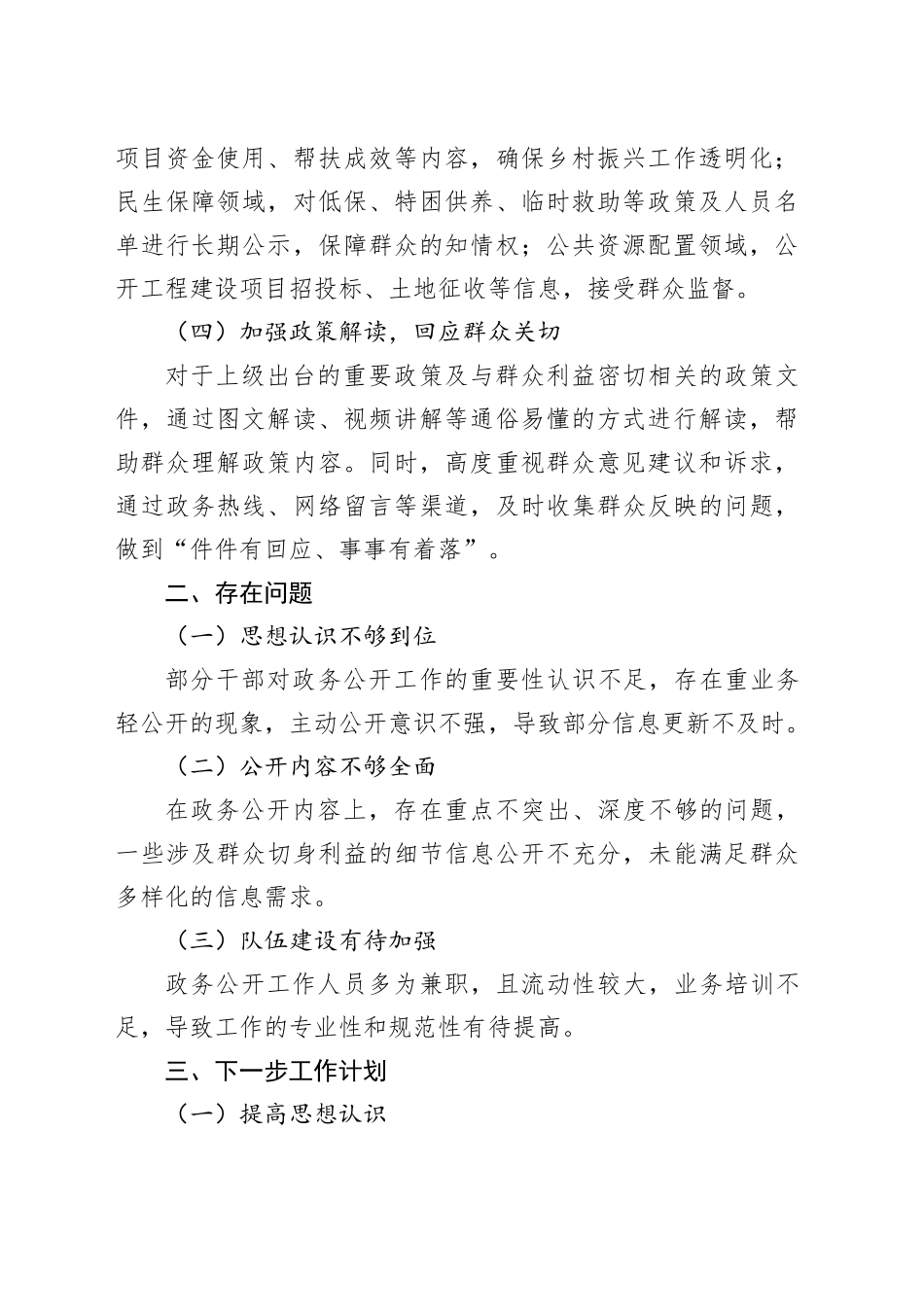 2025年上半年镇政务公开工作总结_第2页