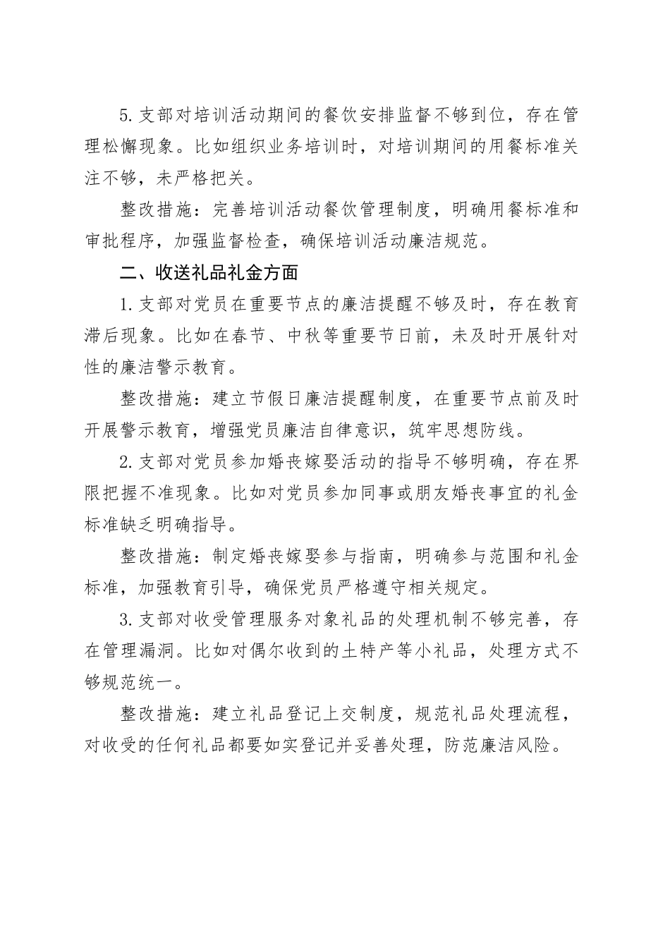 党支部问题查摆清单（四个方面）_第2页