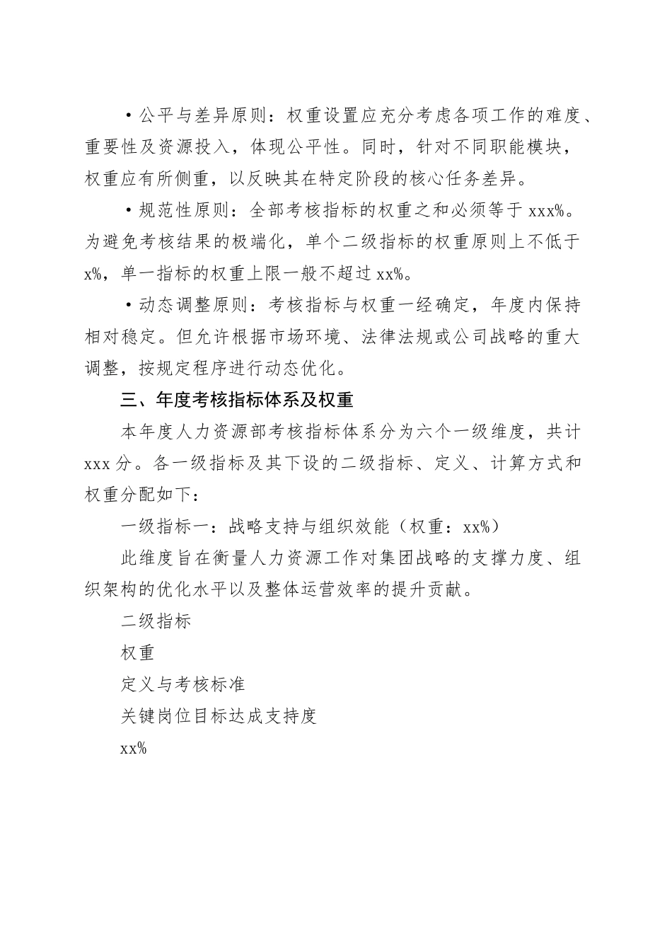 集团人力资源部2025年度考核指标方案_第2页
