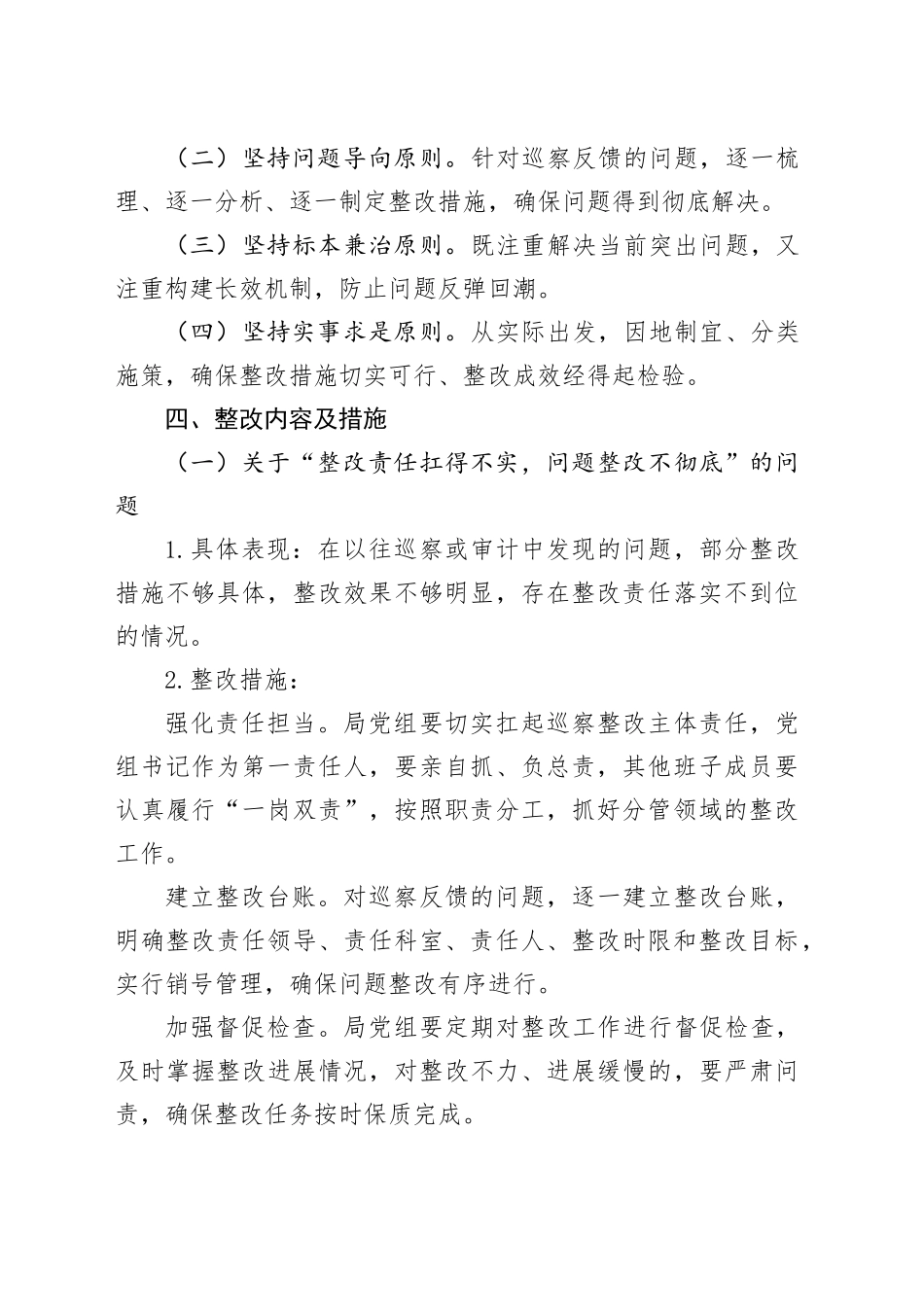 某某市医疗保障局五届市委十二轮巡察反馈问题整改工作方案_第2页