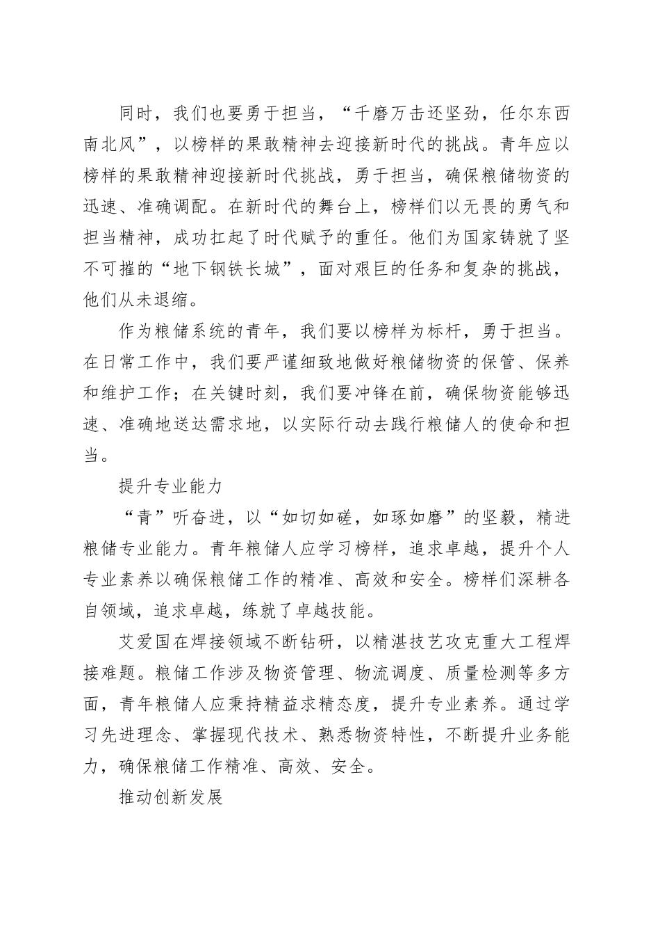 青年粮储工作者的角色与使命：初心、担当、专业与创新凤冠花_第2页