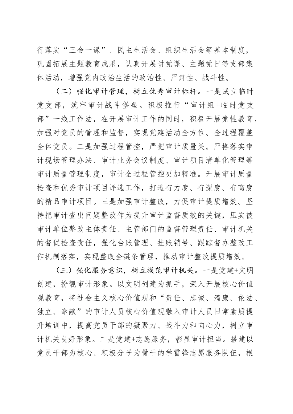 市审计局机关党总支2025年上半年党建工作总结_第2页