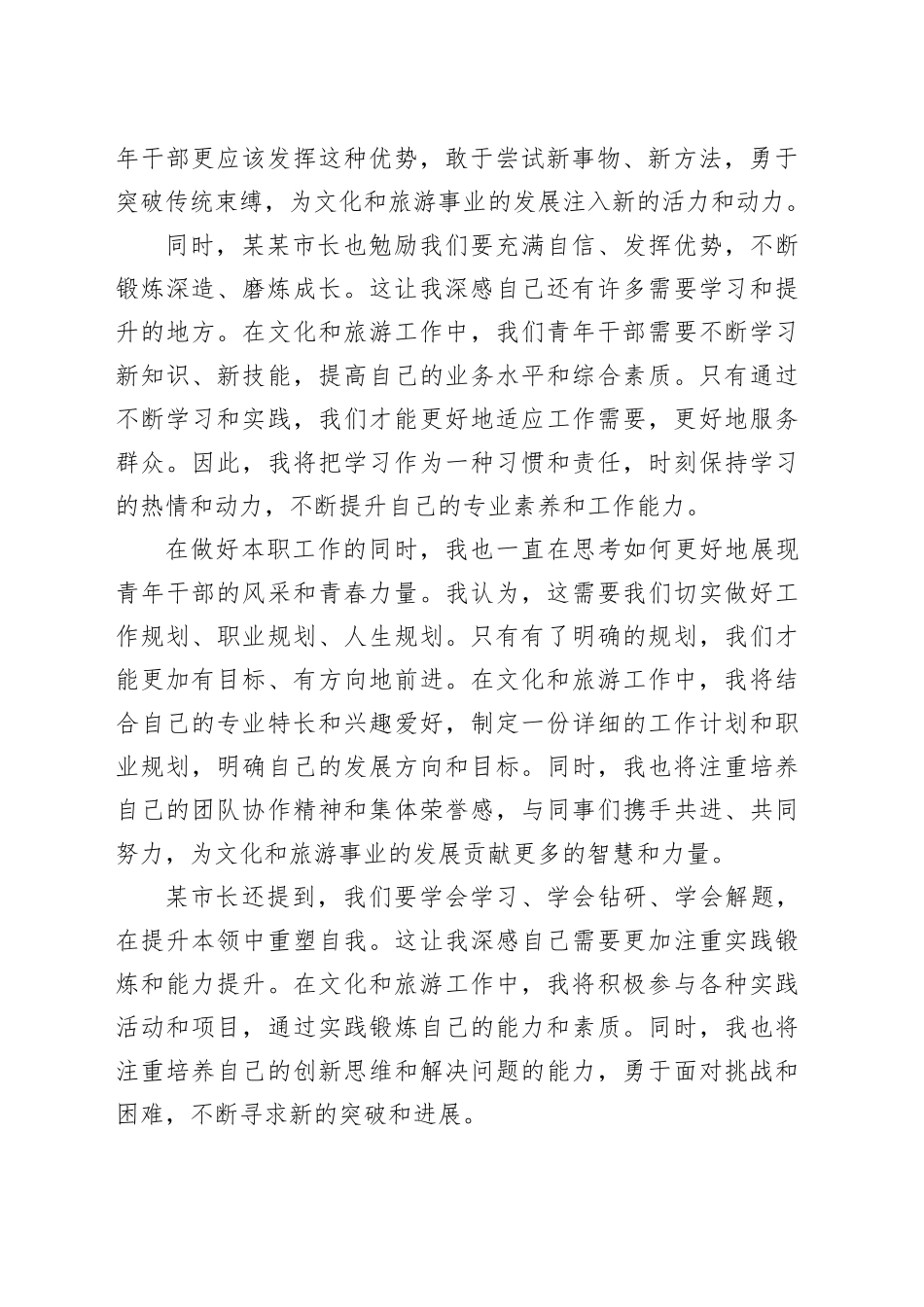 市文旅局干部在全市青年干部座谈会上的发言_第2页