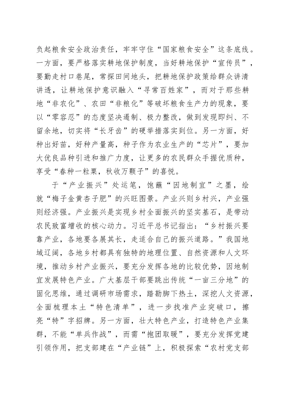 乡村振兴｜基层干部篇文稿合集（4篇）_第2页