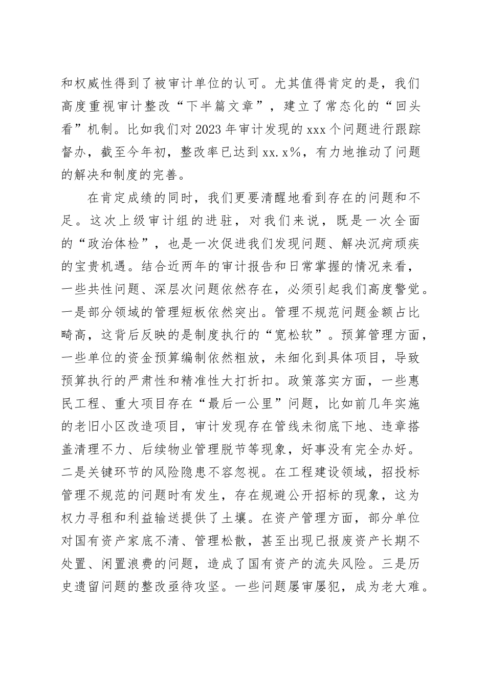 在2025年政府系统审计工作会议上的讲话_第2页