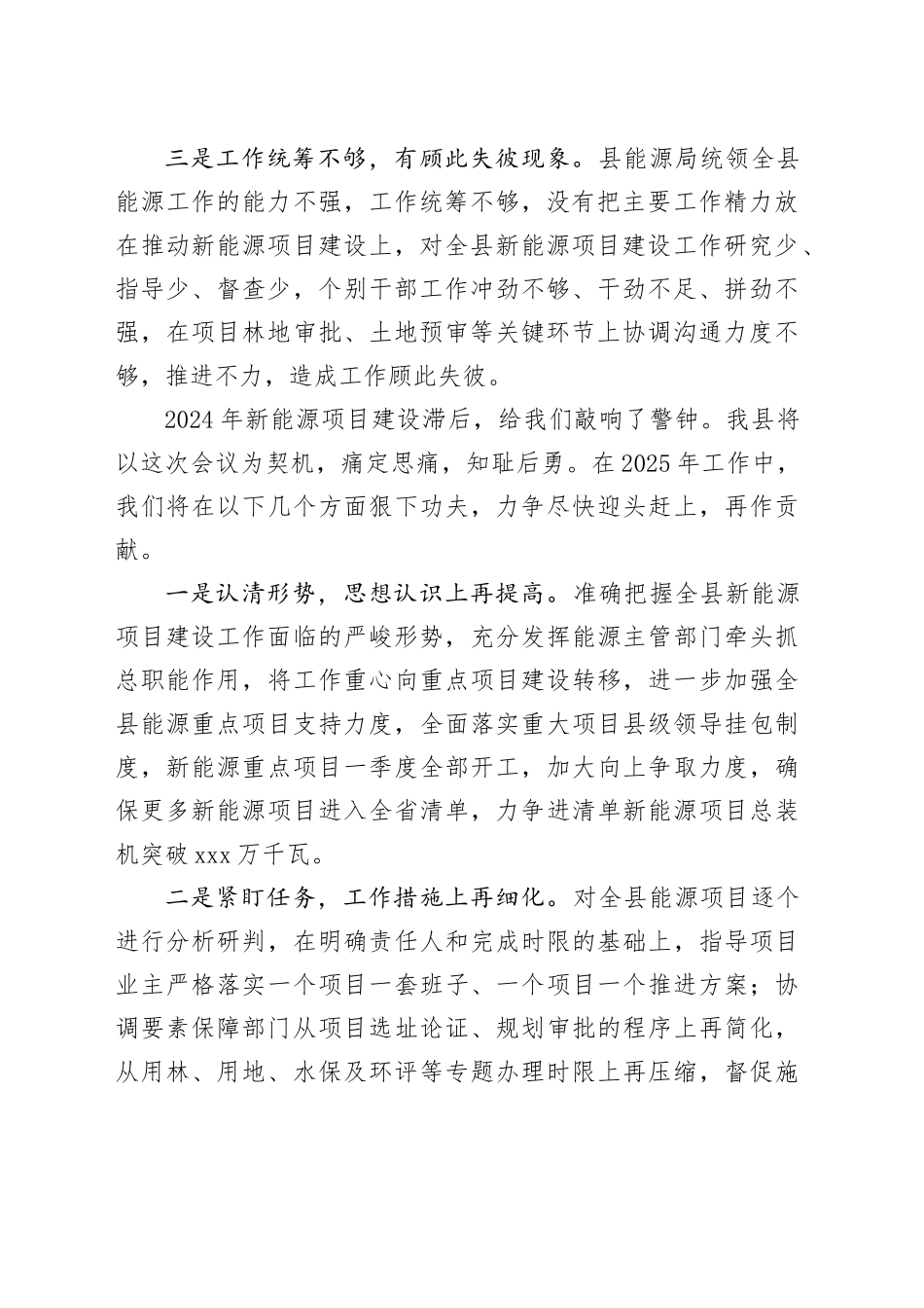 在能源工作会议上的表态发言_第2页