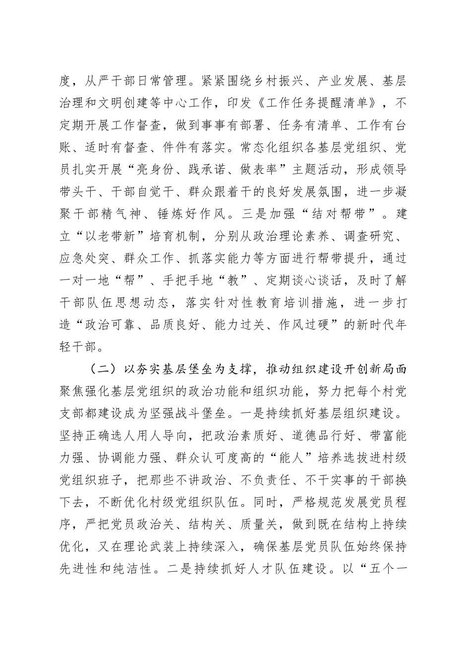 镇党委2025年上半年抓基层党建工作总结_第2页