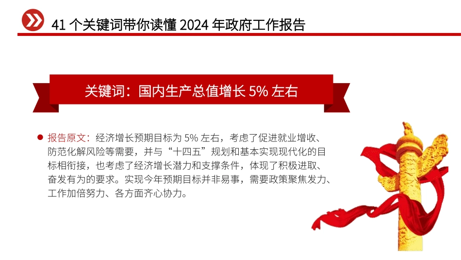41个关键词读懂2024年政府工作报告PPT课件含党课讲稿_第2页