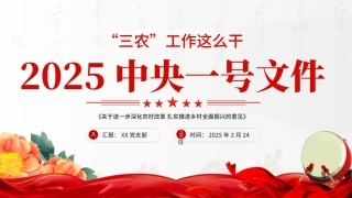 2025中央一号深化农村改革党课ppt课件（20250305）
