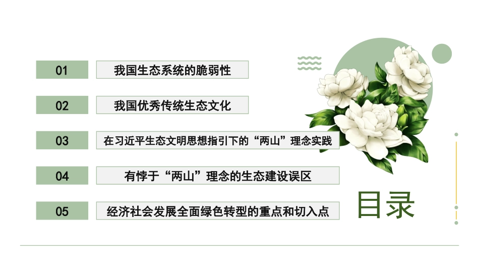 党课PPT课件含讲稿：以“两山”理念引领经济社会发展全面绿色转型25_第2页