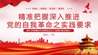 推进党的自我革命之实践要求党课教育课件PPT（20240329）