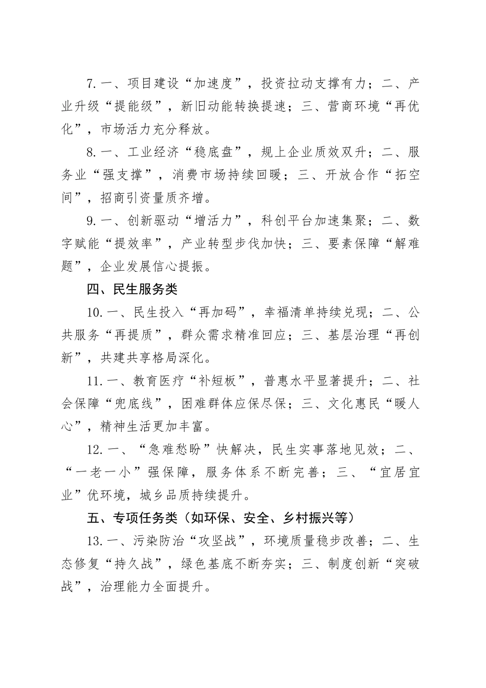 汇报材料类三段式小标题50组_第2页