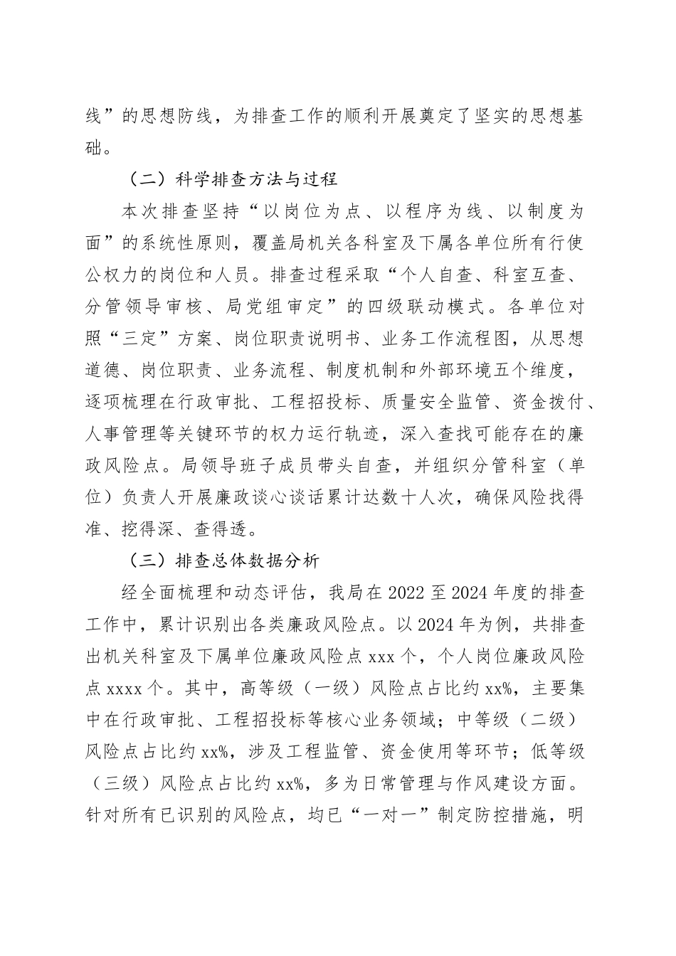 市住房和城乡建设局廉政风险点排查与防控报告_第2页