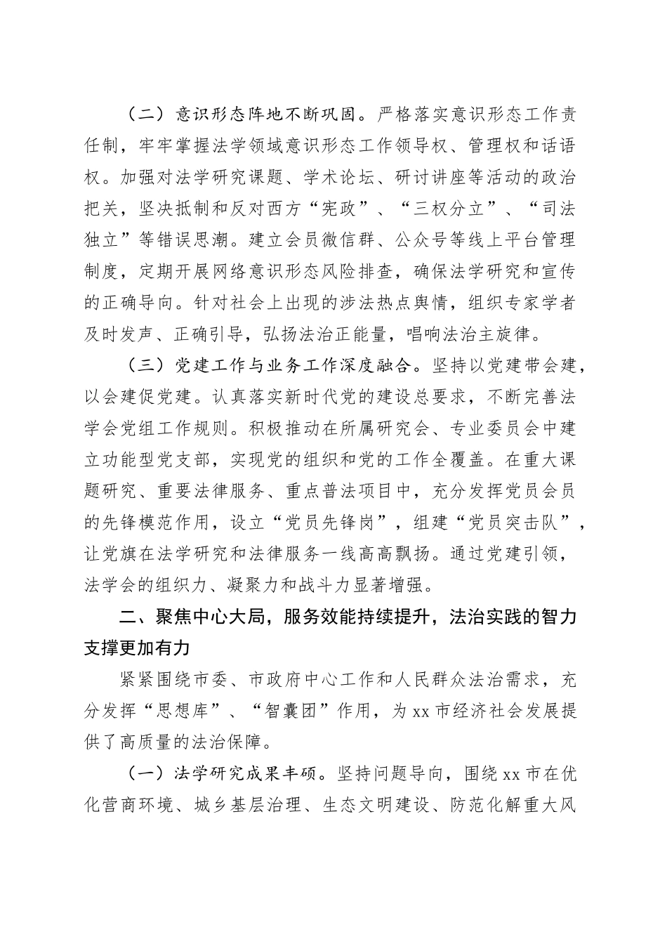 市法学会第X次会员代表大会以来工作总结_第2页