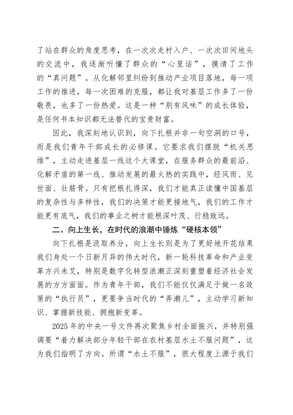 在XX系统青年干部座谈会上的发言_第2页