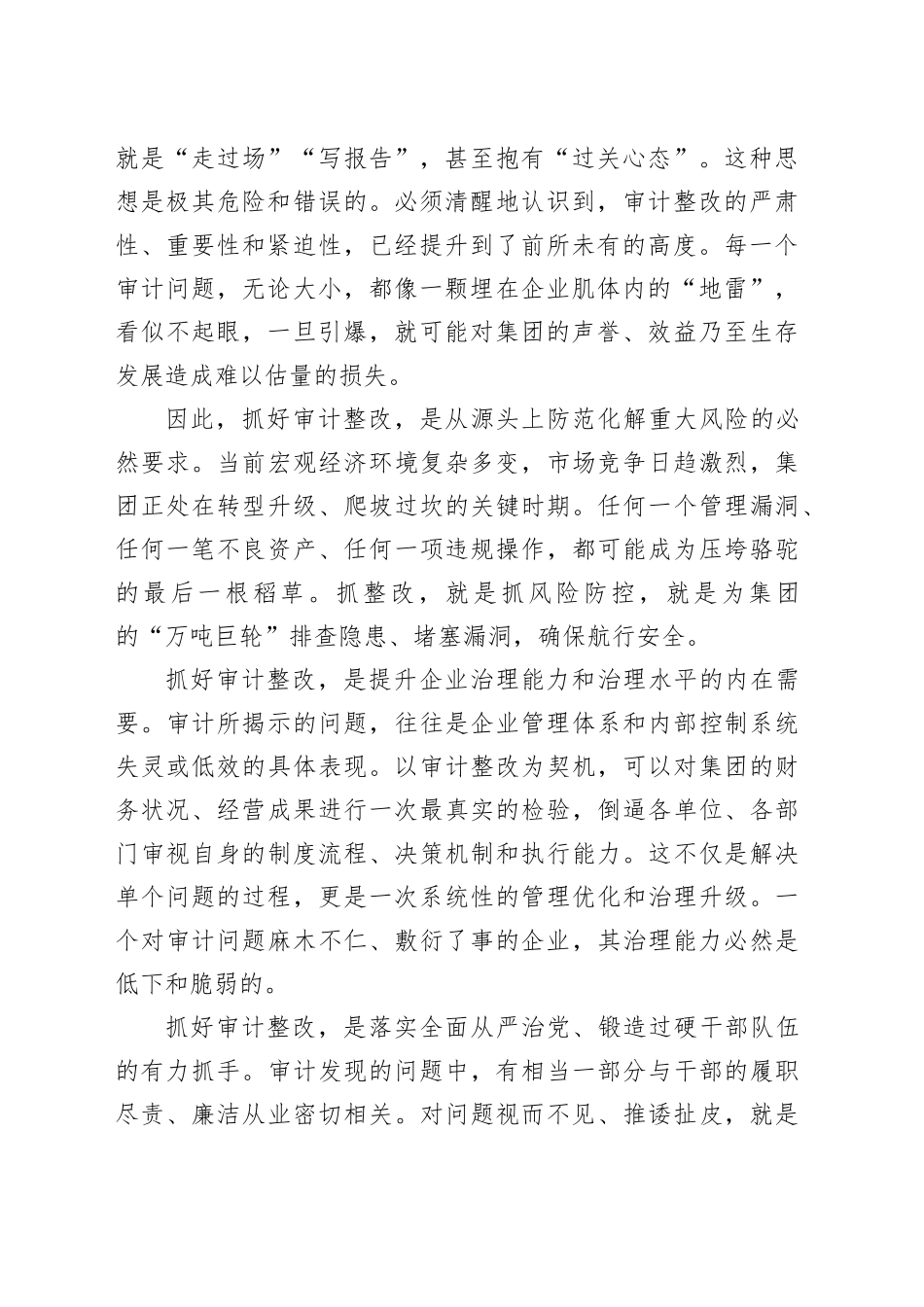 在集团审计整改工作会上的讲话_第2页