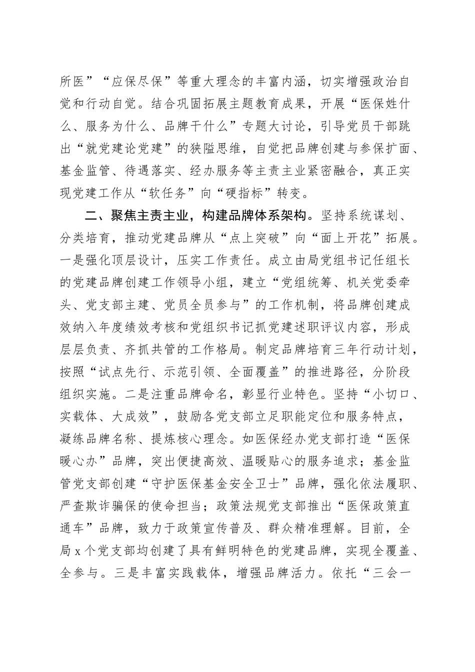 2025年市局特色党建品牌创建经验谈_第2页