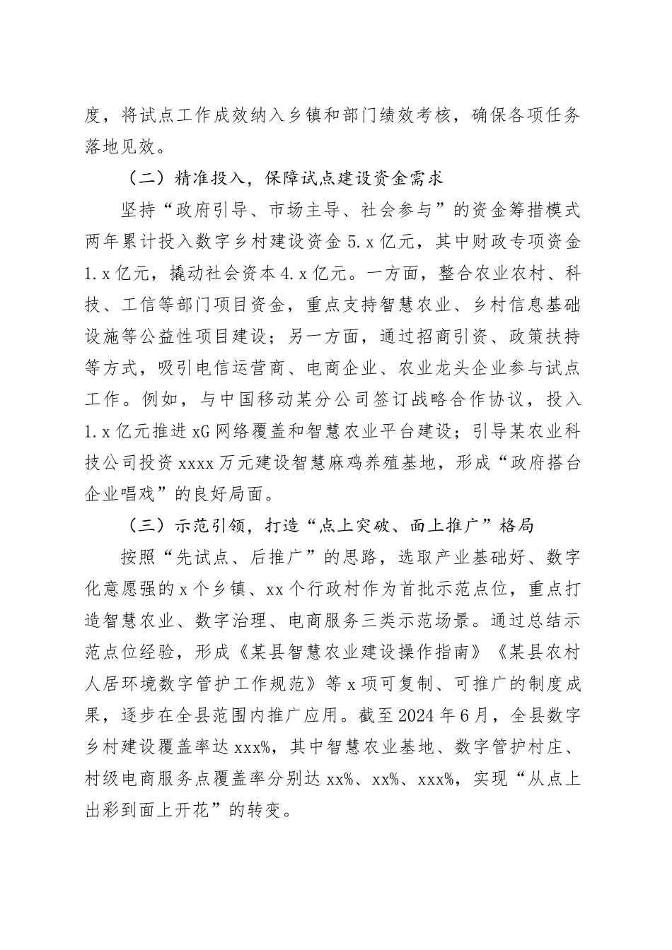 某县国家第二批数字乡村试点工作总结_第2页