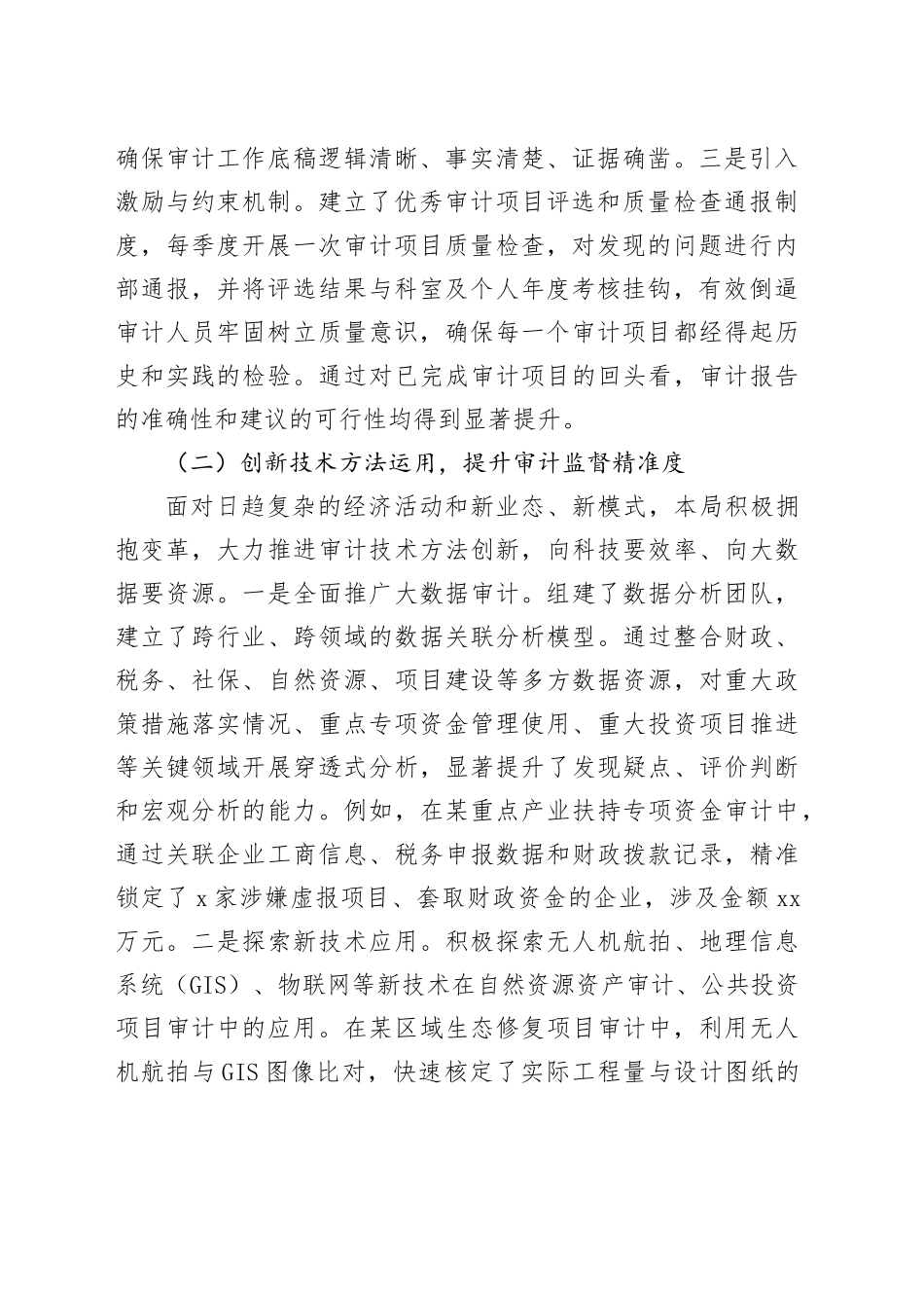 市审计局2025年度工作总结报告_第2页