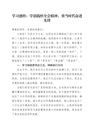 学习贯彻党的二十届四中全会精神学习感悟心得体会：学思践悟全会精神，勇当时代奋进先锋20251128