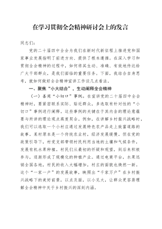 在学习贯彻党的二十届四中全会精神研讨会上的发言交流研讨心得体会20251113