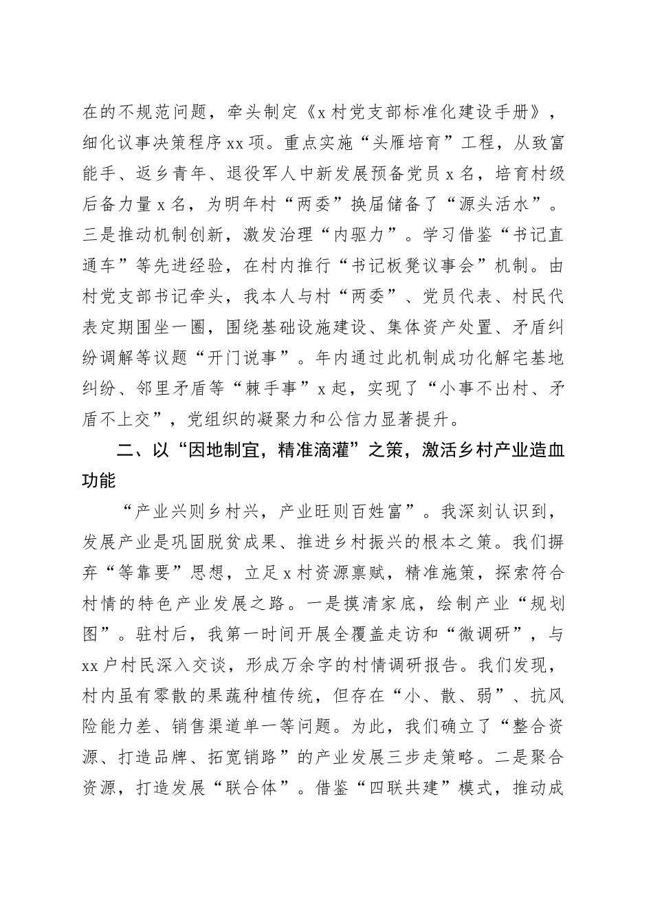 2025年驻村第一书记工作总结_第2页