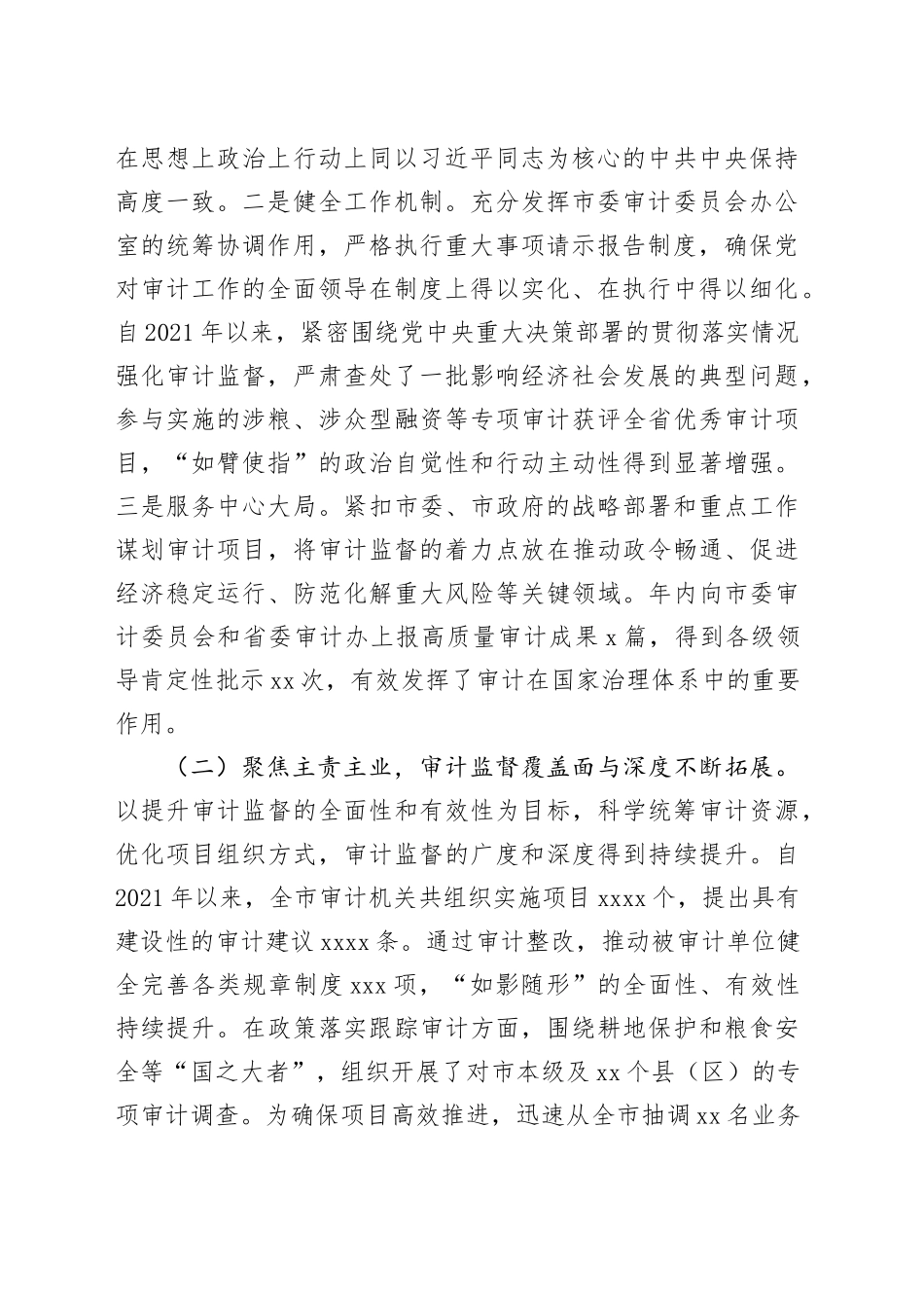 市审计局2025年度工作总结_第2页