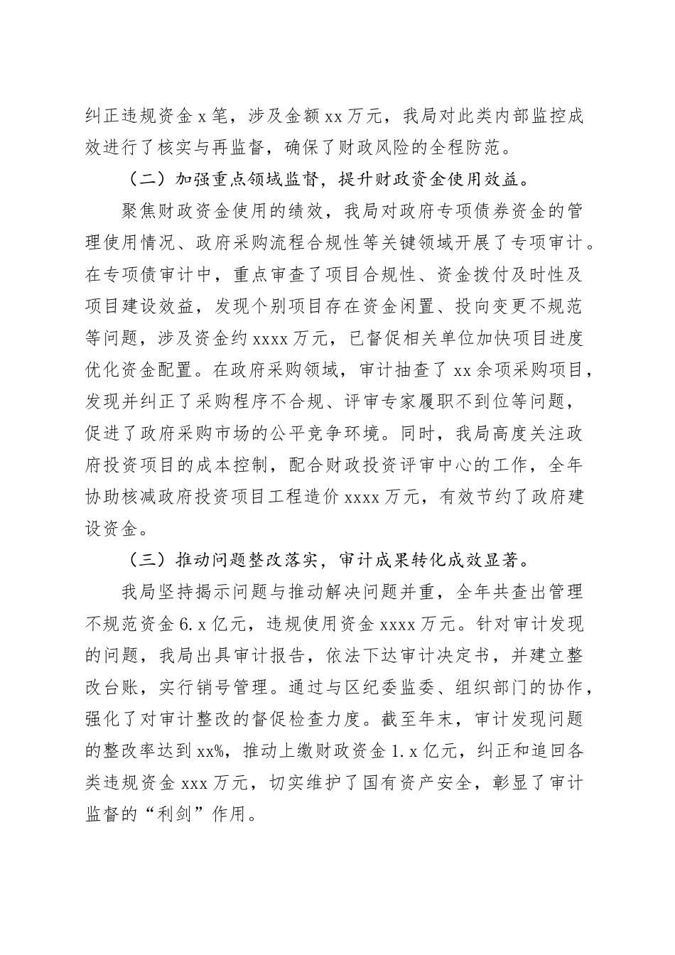 市区审计局2025年工作总结_第2页