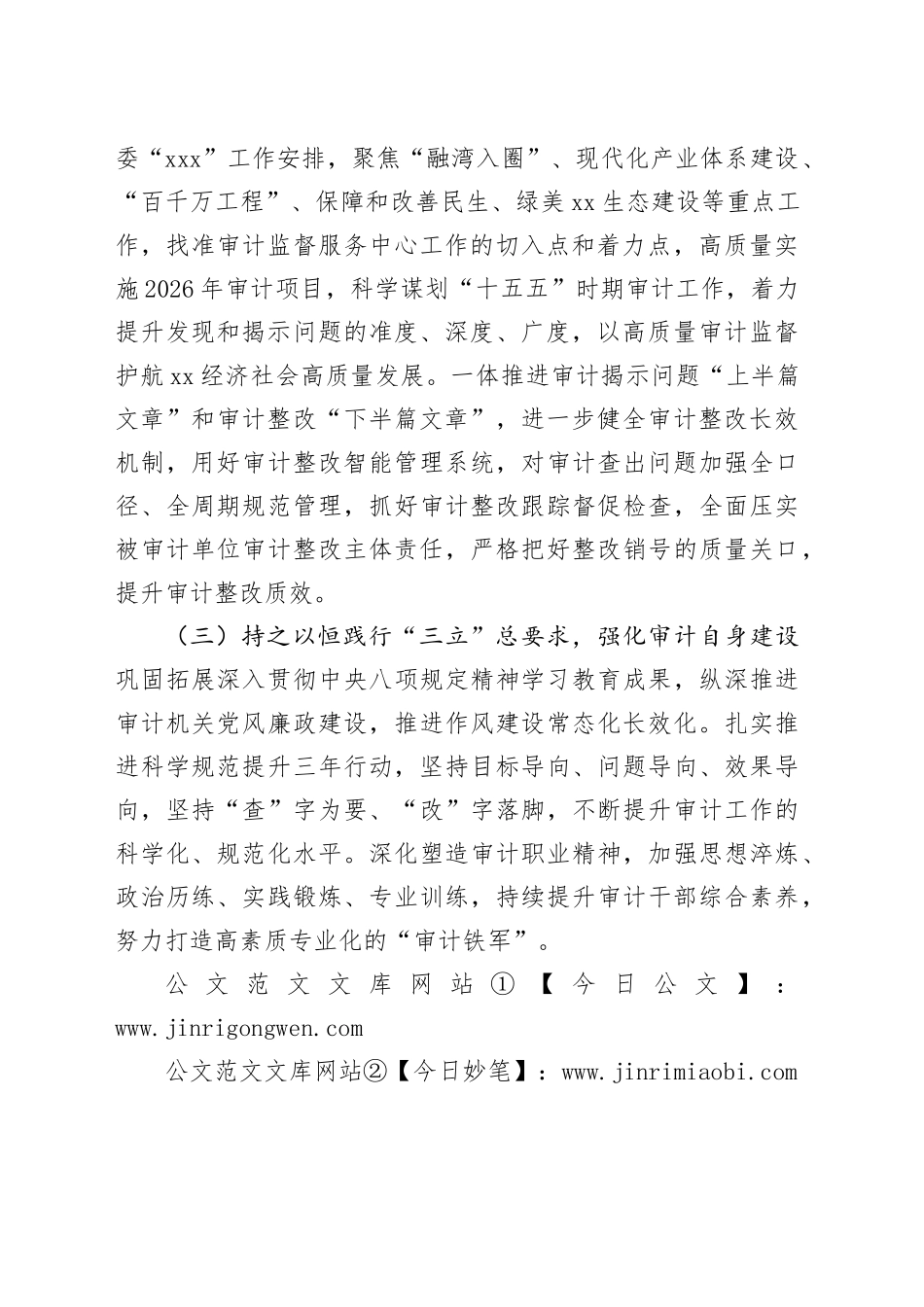 市审计局2026年工作计划_第2页