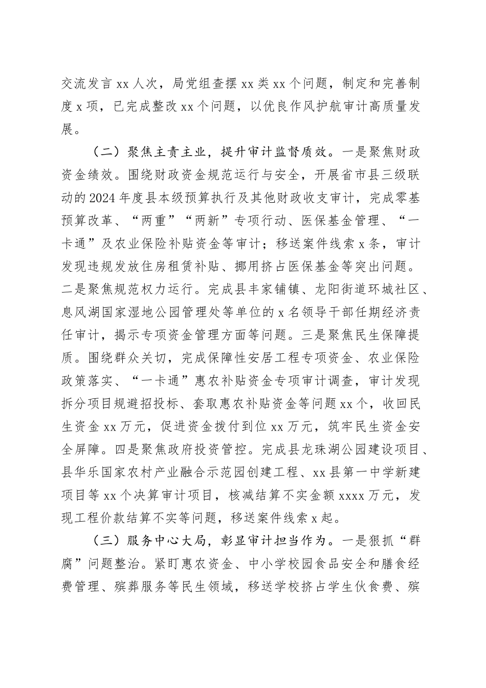 县审计局2025年工作总结和2026年工作打算_第2页