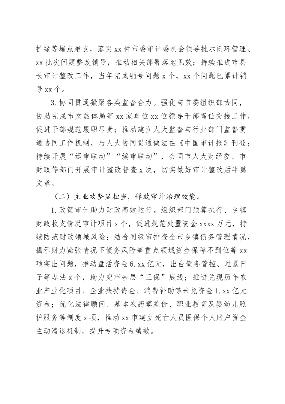 市审计局2025年审计工作情况和2026年工作要点_第2页