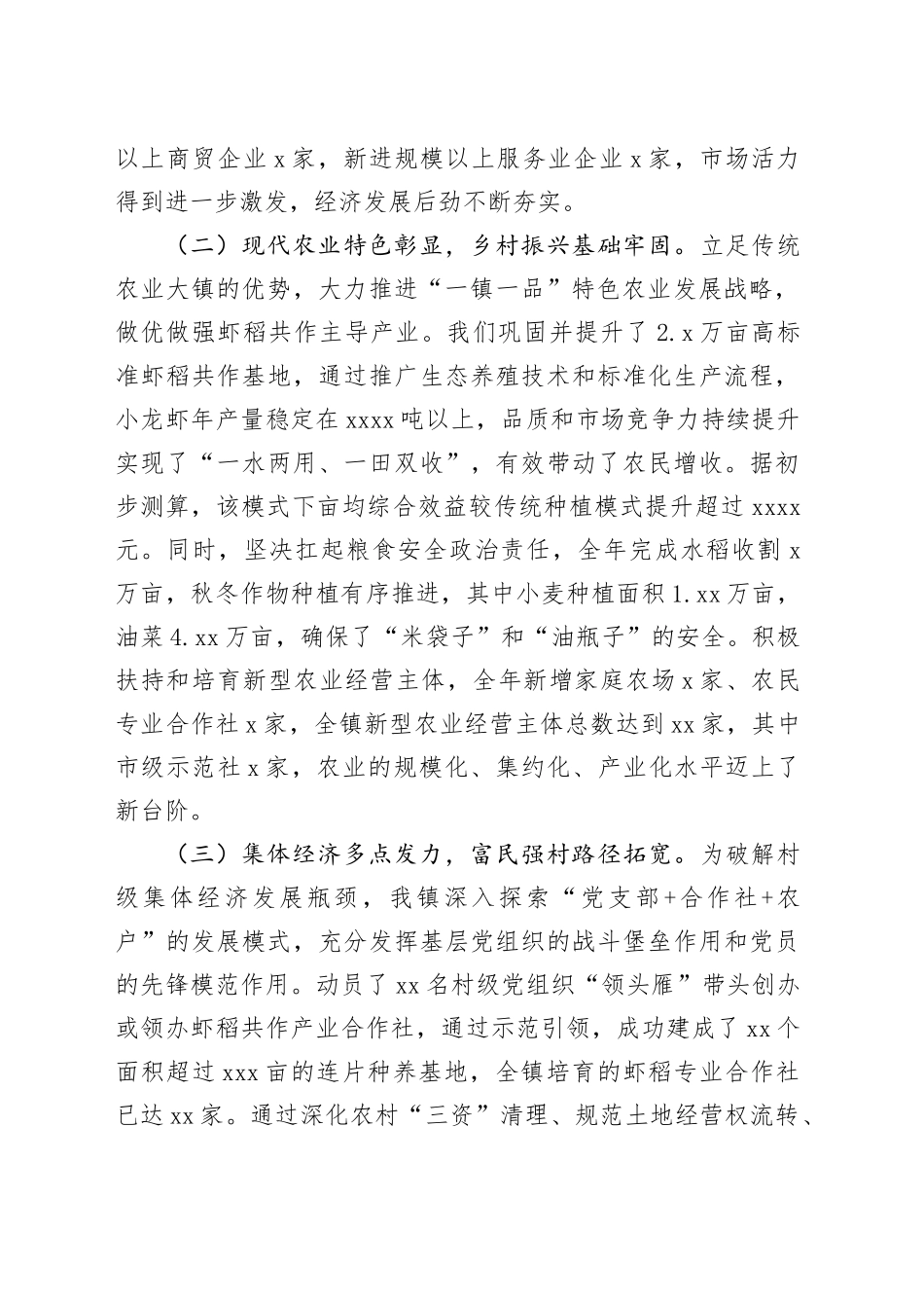 镇2025年工作总结_第2页